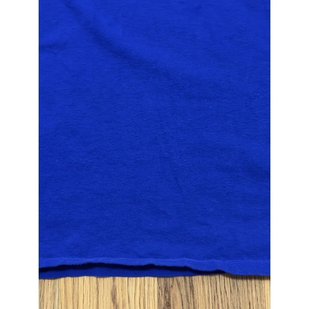 The North Face Box NSE Shirt Mens Large Blue Back Graphic Never Stop Exploring